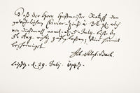 Johann Sebastian Bach Handwriting Sample Fine Art Print