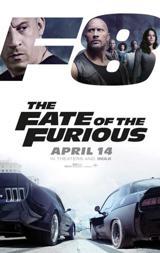 The Fate of the Furious Movie Poster - 11x17 Print
