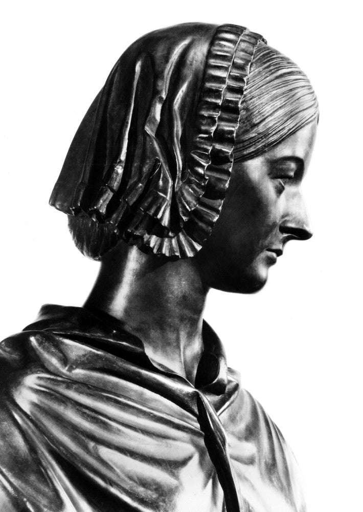 Detail of Florence Nightingale Bronze Cast Bust by Sir John Steell