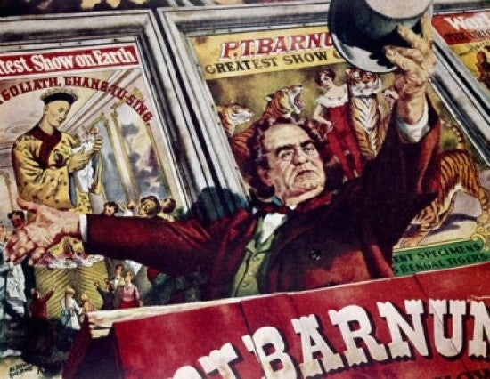 P.T. Barnum Fine Art Print - Vintage Poster by Unknown Artist
