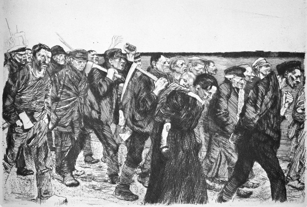 Germany: Weavers, 1844 Etching Print by Kathe Kollwitz