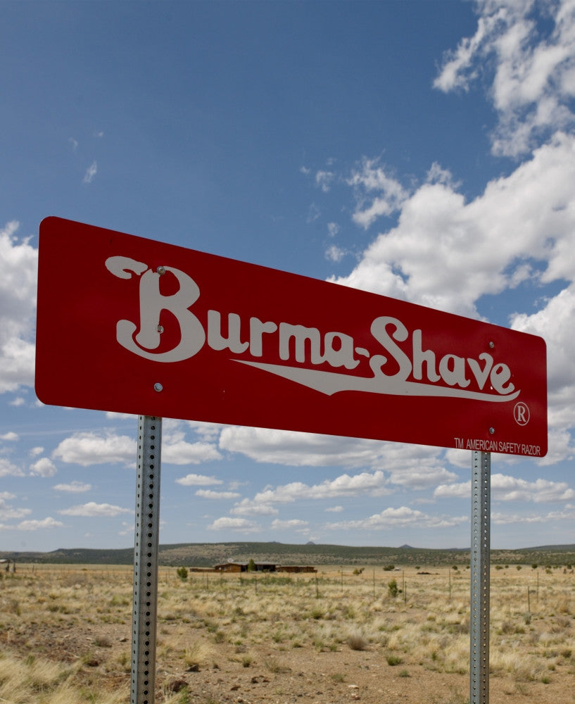 Burma Shave Sign Route 66 Arizona Fine Art Print