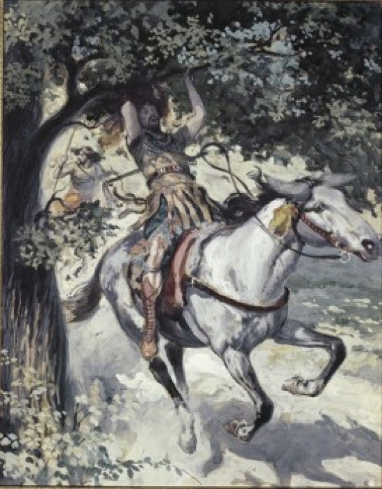 Absalom Hanging on the Oak Tree Fine Art Print by James Tissot