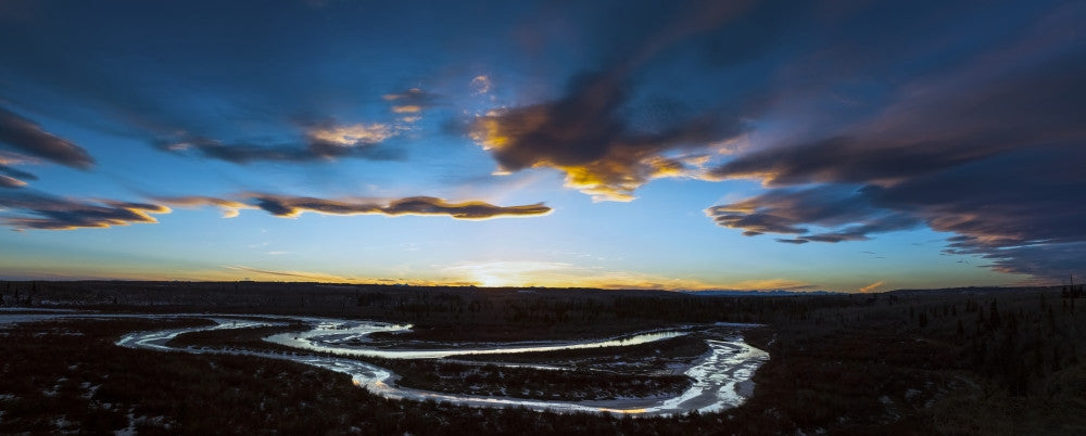 River Delta at Sunset Fine Art Print by Michael Interisano