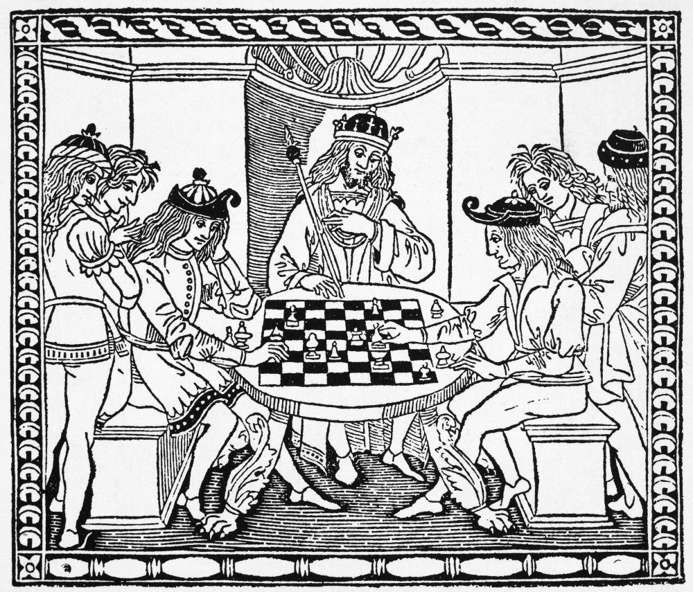 Cessolis: Chess Woodcut Print from 1493-1494 | Granger Collection