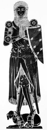 William Fitzralph Brass Rubbing Fine Art Print from Pebmarsh Church