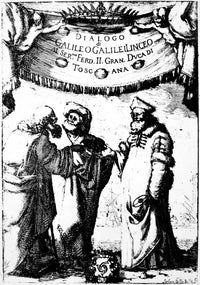 Galileo: Dialogo 1632 Engraved Frontispiece Art Print