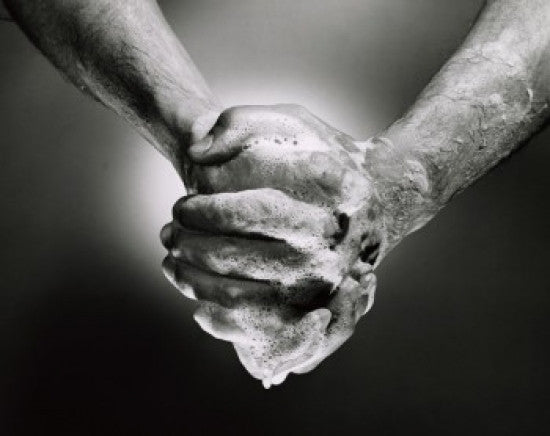 Close-Up of Hands Washing Fine Art Print