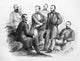 Abraham Lincoln: Union Army Officers Lithograph Print (1865)