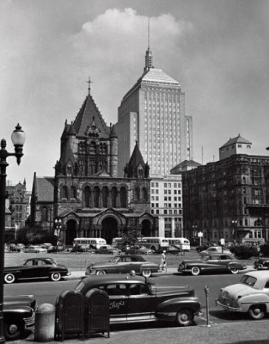 Facade of Trinity Church in Copley Square Fine Art Print