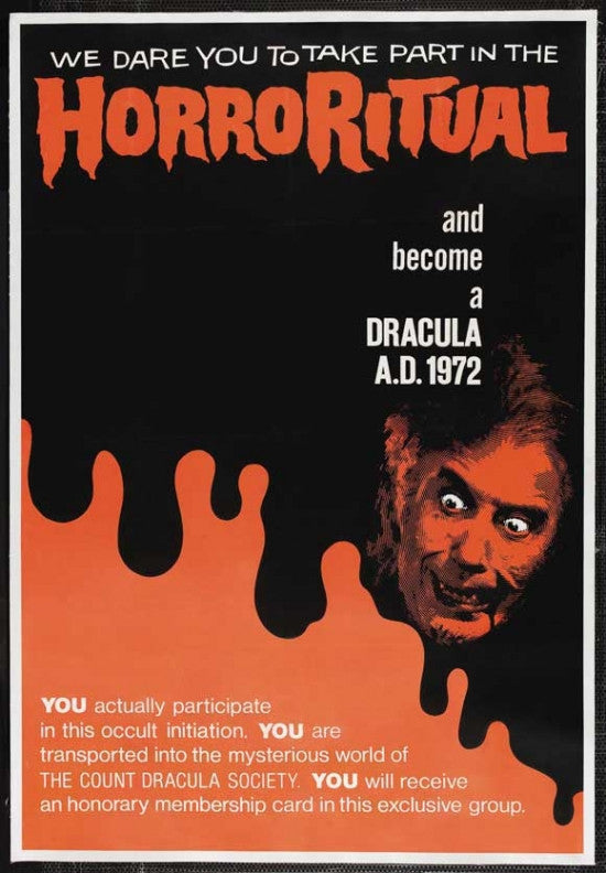 Dracula A.D. 1972 Movie Poster Print (27x40) - Item #MOVAJ1286
