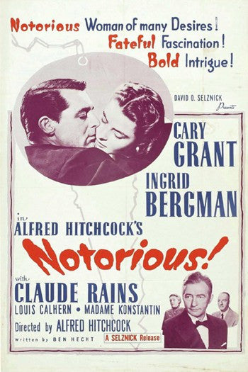 Notorious Movie Poster - 11x17 Print for Film Lovers