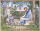 Plato Meditating at Socrates' Grave - Wood Engraving Print by Granger Collection