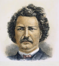 Louis Riel Canadian Insurgent Leader Wood Engraving Print
