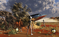 Roswell Incident Concept Art Poster Print - Various Sizes