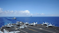 Aircraft Carrier USS Nimitz Flight Deck Fine Art Print by Stocktrek Images