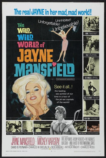Wild World of Jane Mansfield Movie Poster - 11x17 Print