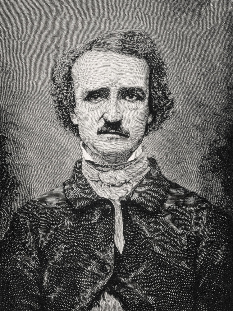 Edgar Allan Poe 19th Century Print - American Author & Critic