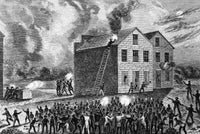 Elijah Parish Lovejoy Riot in Alton, Illinois - Wood Engraving Fine Art Print