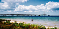 Mackinac Bridge Fine Art Print - Scenic Lake View from Mackinaw City
