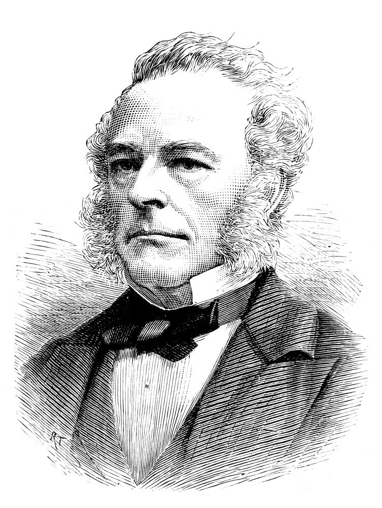 Sir George Gabriel Stokes Wood Engraving Print - 1877