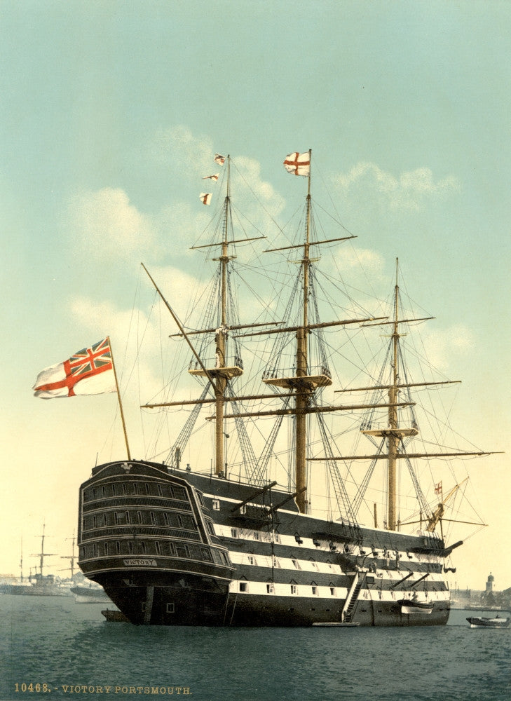 Nelson: HMS Victory Photochrome Print by Granger Collection