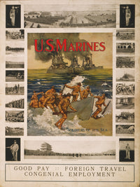 U.S. Marines Recruitment Poster - Marines Ashore Scene