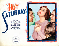 Hot Saturday Lobby Card Movie Poster Print featuring Cary Grant, Nancy Carroll, Randolph Scott, and Edward Woods (1932)