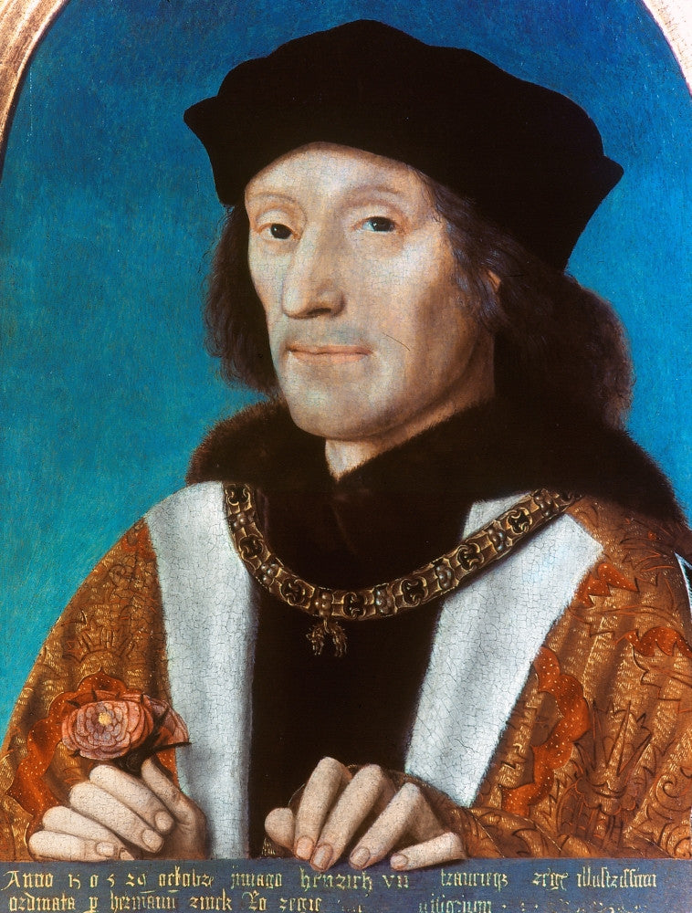 King Henry VII of England Oil on Panel Fine Art Print by M. Sittow