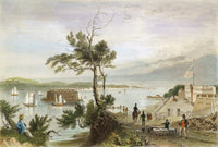 View of New York Harbor Fine Art Print - 1838 Steel Engraving by Granger Collection
