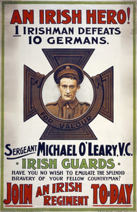 An Irish Hero! WWI Lithograph Poster Print (1915) by Granger Collection