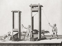 Two Guillotines from the French Revolution Fine Art Print