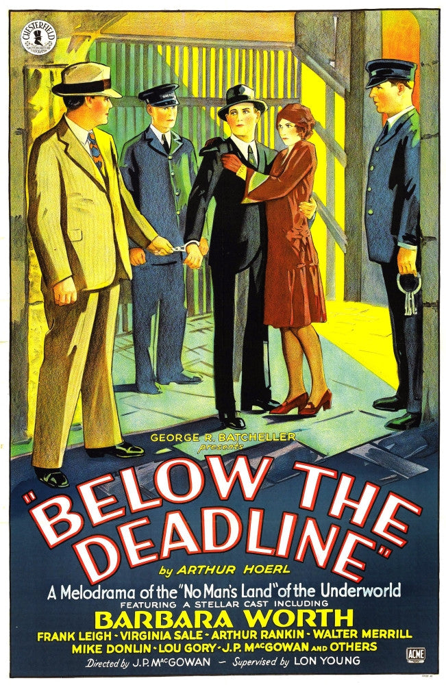 Below The Deadline 1929 Movie Poster Masterprint - Fine Art Print