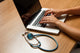 Stethoscope and Laptop Computer Fine Art Print by National Institutes of Health/Stocktrek Images