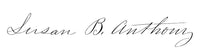 Susan B. Anthony Autograph Signature Fine Art Print by Granger Collection