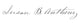 Susan B. Anthony Autograph Signature Fine Art Print by Granger Collection