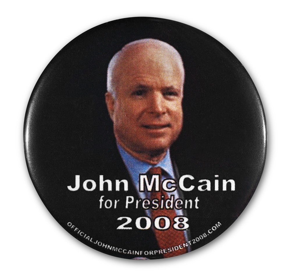 John McCain 2008 Presidential Campaign Button Poster Print by Granger Collection