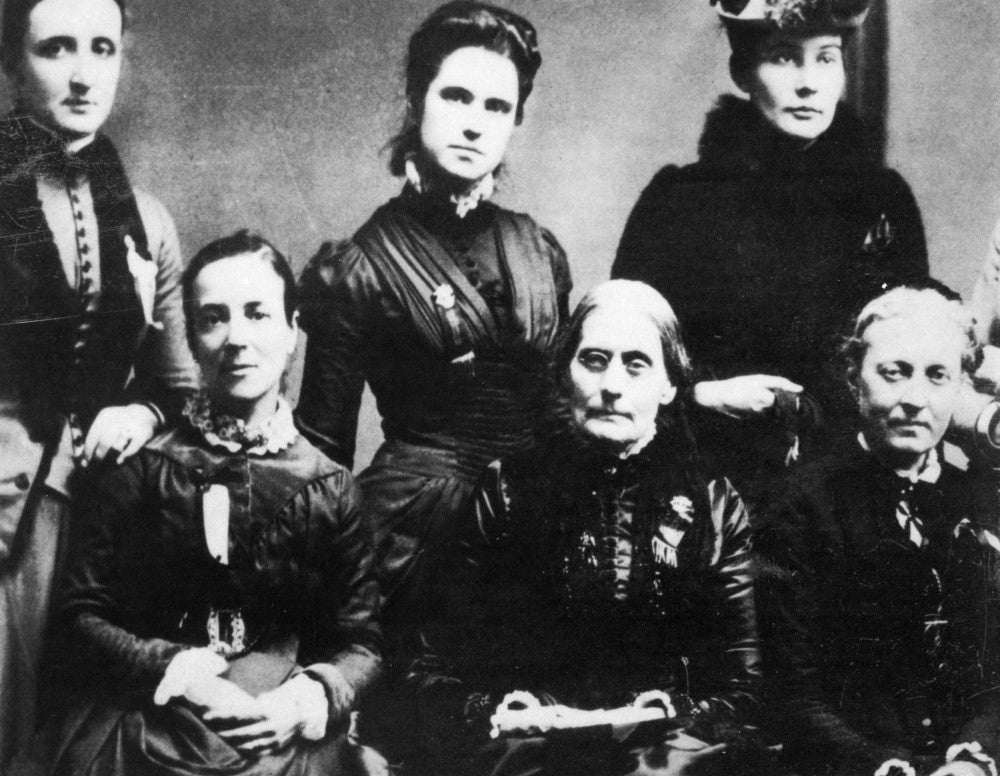 Suffragettes 1888 Fine Art Print featuring Susan B. Anthony