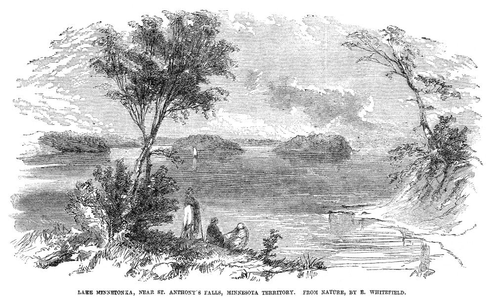 Lake Minnetonka Fine Art Print – 1857 Engraving by Edwin Whitefield
