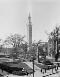 Court Square in Springfield, Massachusetts - C1905 Photograph Print