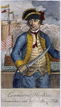 Esek Hopkins American Naval Officer Fine Art Print by Granger Collection