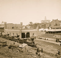 Nashville Railroad Yard and Depot Poster Print