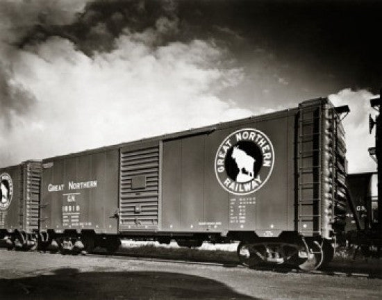 Great Northern Railway Freight Train Poster Print