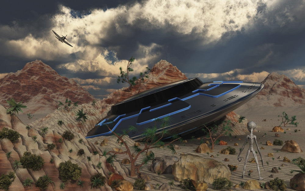 Artist Concept of the Roswell Incident Fine Art Print