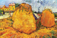 Haystacks in Provence Fine Art Print by Vincent Van Gogh