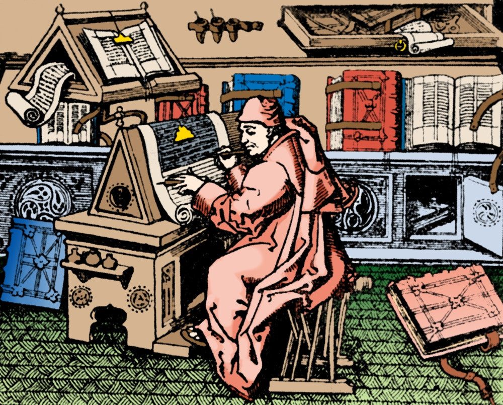 Jean Mielot Medieval French Scribe Fine Art Print