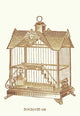 Ornamental Bird Cage Fine Art Print - Vintage Catalog Design