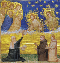 Saint Bridget Illuminated Manuscript Fine Art Print - 14th Century