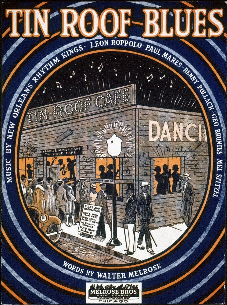 Tin Roof Blues American Songsheet Cover Fine Art Print
