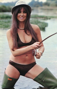 Caroline Munro Fishing Photo Print - Premium Quality